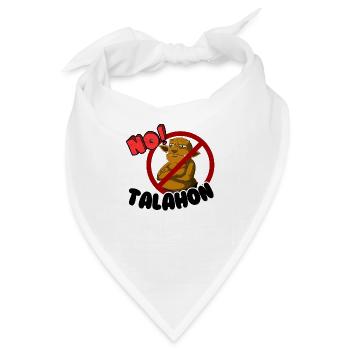 No Talahon Troll - Bandana - Weiß - Vorne