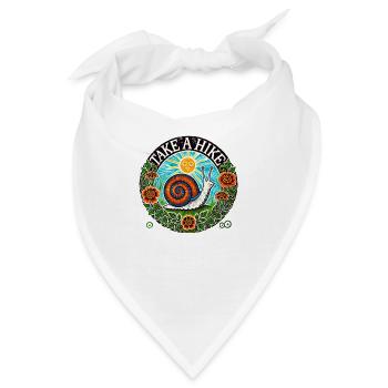 Wanderschnecke - Bandana - Weiß - Vorne