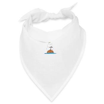 Never Too Old To Sail - Bandana - Weiß - Vorne