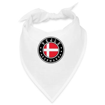 Vejle Dänemark - Bandana - Weiß - Vorne