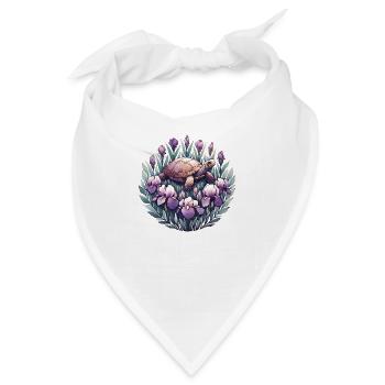 Dosenschildkröte mit Iris - Bandana - Weiß - Vorne
