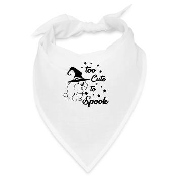 too cute to spook 1 - Bandana - Weiß - Vorne