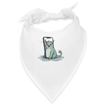 cute mythical creature fred on iPhone - Bandana - Weiß - Vorne
