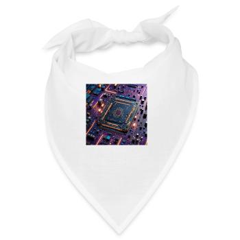 Microchip Colored - Bandana - Weiß - Vorne