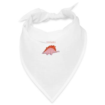 Lustige Illustration eines STEGOSAURUS - Bandana - Weiß - Vorne