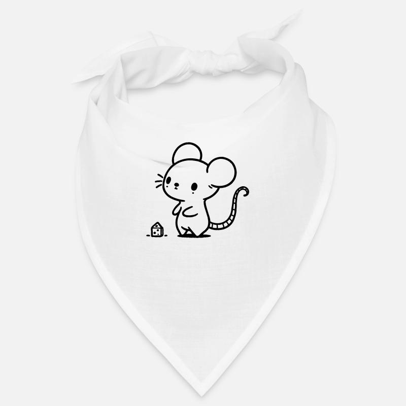 Maus - Bandana - Weiß