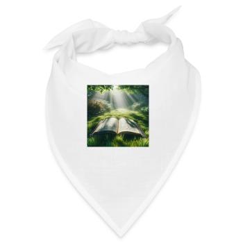 Buch - Bandana - Weiß - Vorne