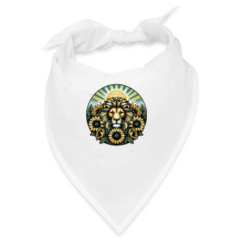 Löwe Löwe - Bandana - Weiß - Vorne