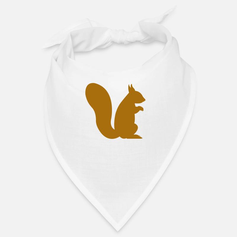eichhörnchen - Bandana - Weiß