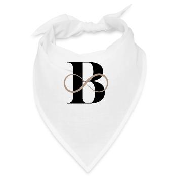 Unendlicher Buchstabe b - Bandana - Weiß - Vorne