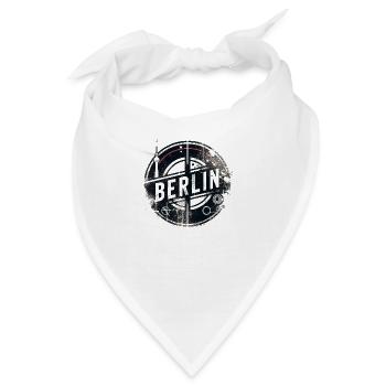 Berlin Grunge Design Alexanderplatz Berliner Bär - Bandana - Weiß - Vorne