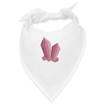 Kristall Rosa - Bandana - Weiß - Vorne