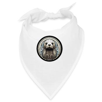 seehund walross - Bandana - Weiß - Vorne