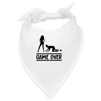 ehepaar game over - Bandana - Weiß - Vorne