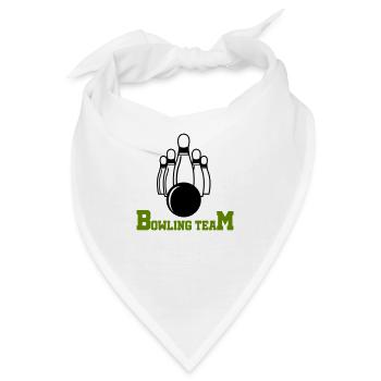 bowling team - Bandana - Weiß - Vorne