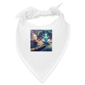 Meditating spirit - Bandana - Weiß - Vorne