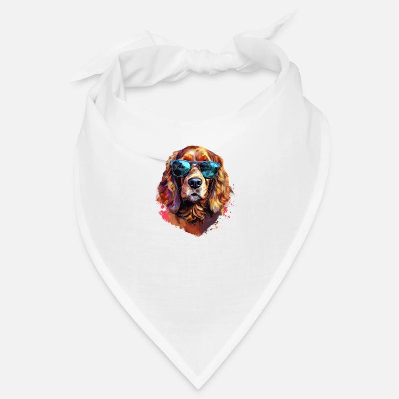 Cocker Spaniel avec lunettes de soleil Bandana