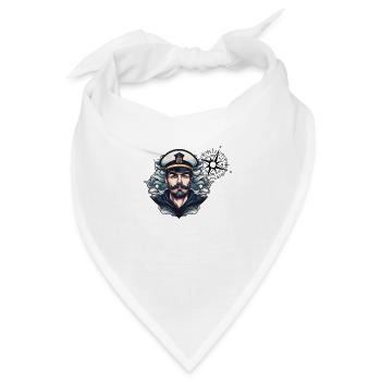 Kapitän Captain Seemann - Bandana - Weiß - Vorne