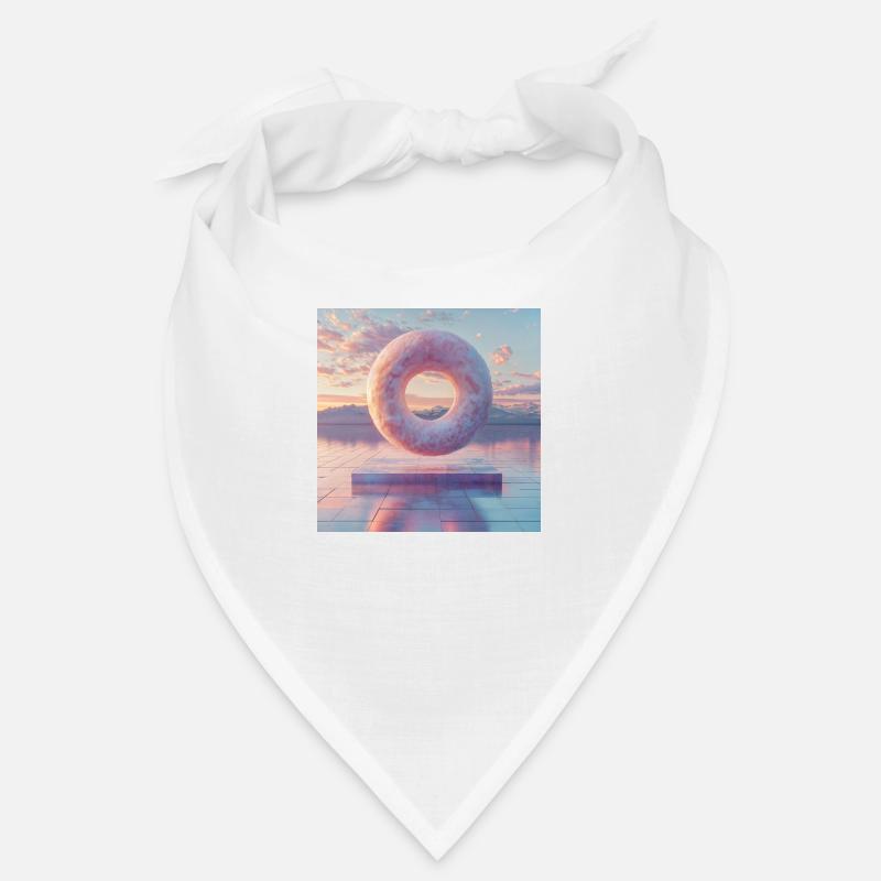 3D schwebender Donut Bandana