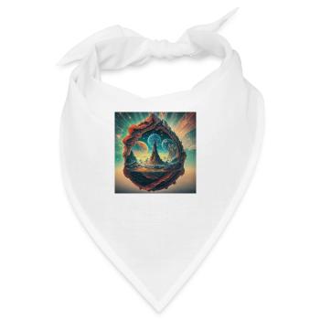 Magisches Portal - Bandana - Weiß - Vorne
