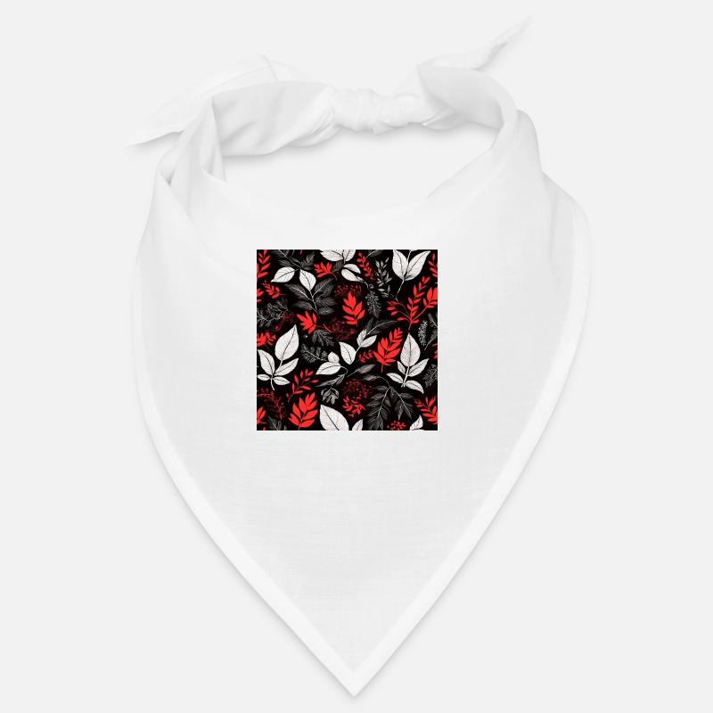 red foliage pattern Bandana