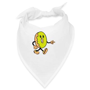 donut comic funny - Bandana - Weiß - Vorne
