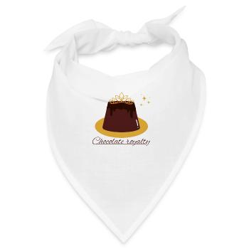 Königliche Schokolade - Bandana - Weiß - Vorne