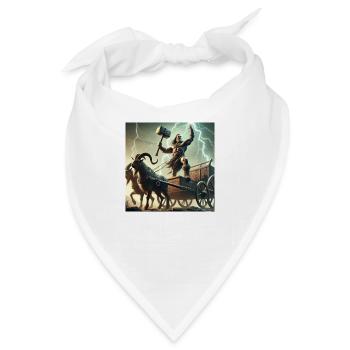 Thor, Wikinger und germanischer Gott - Bandana - Weiß - Vorne