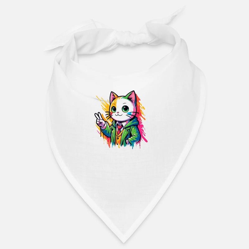 Friedenskatze Friedenszeichen Bandana