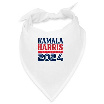 Jahrgang Kamala Harris 2024 für den Wahlkampf - Bandana - Weiß - Vorne