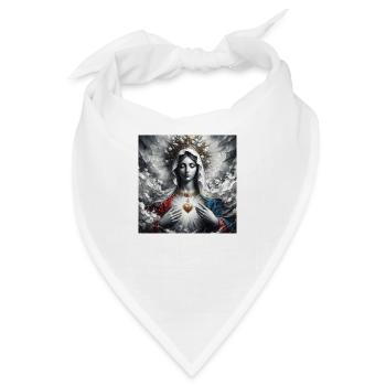 Stechpalme Maria Maria Madonna Mariana Jungfrau Maria Heilig - Bandana - Weiß - Vorne