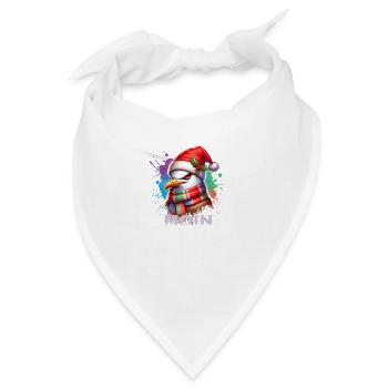 Moin Möwe Weihnachten - Bandana - Weiß - Vorne