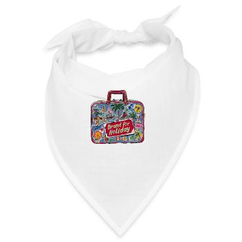 Travel Memories – Brand For Holiday - Bandana - Weiß - Vorne