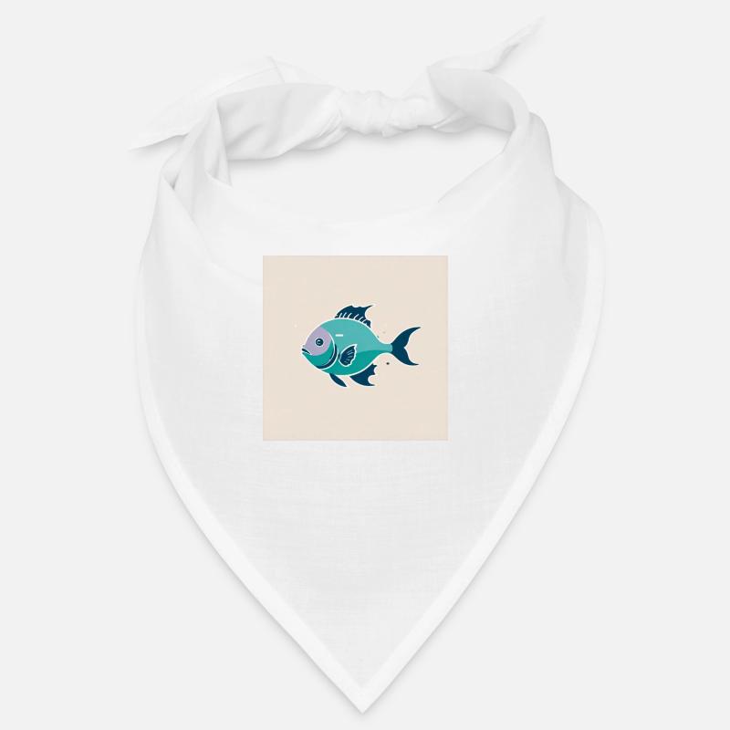 Fisch - Bandana - Weiß