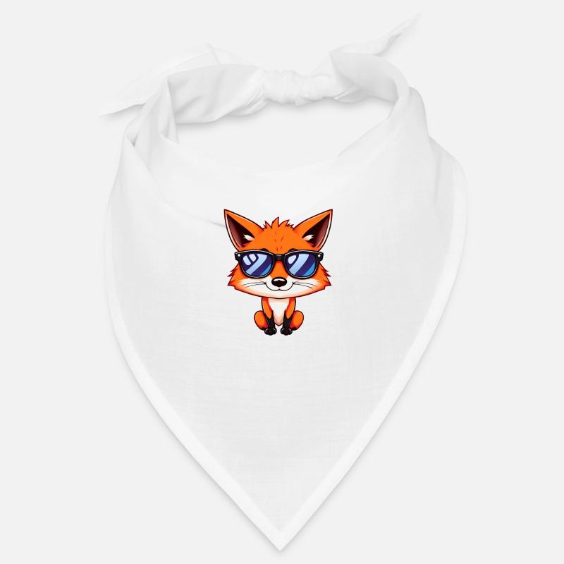 Chill Fox mit Sonnenbrille genießt den Sommertag Bandana