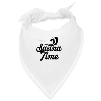 Sauna Wellness Spa - Bandana - Weiß - Vorne