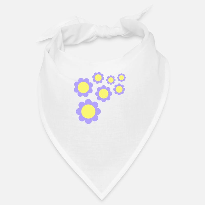 Beaucoup de fleurs colorées belle conception de motif décoratif Bandana