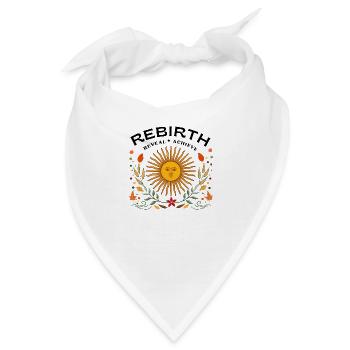 Wiedergeburt, Aufdecken, Verwirklichen - Vorsatz des Jahres - Bandana - Weiß - Vorne