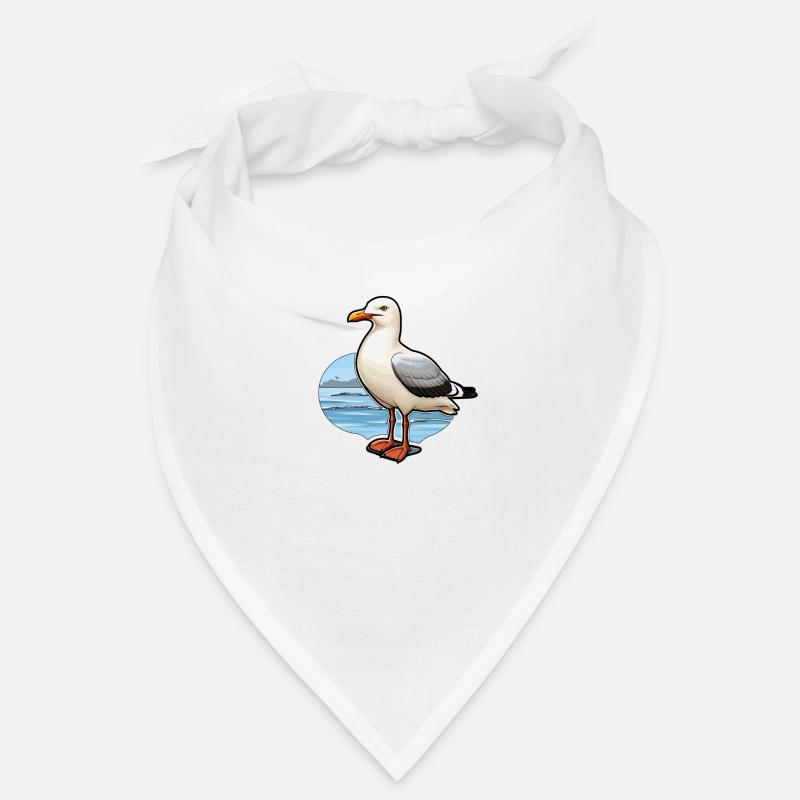 Möwe Seevogel - Bandana - Weiß