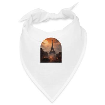 Der Eiffelturm - Bandana - Weiß - Vorne