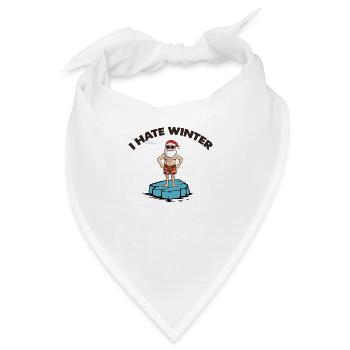 weihnachtsmann eisscholle winter - Bandana - Weiß - Vorne