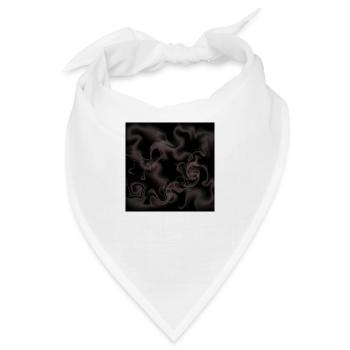 Nebel aud schwarzen Hintergrund! - Bandana - Weiß - Vorne