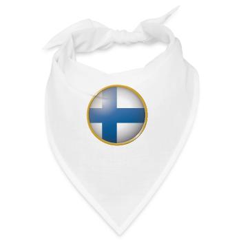 Finnland Emblem - Bandana - Weiß - Vorne