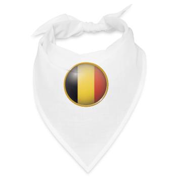 Belgien Emblem - Bandana - Weiß - Vorne