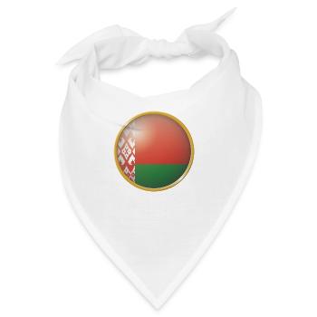 Belarus Emblem - Bandana - Weiß - Vorne