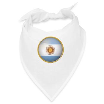 Argentinien Emblem - Bandana - Weiß - Vorne