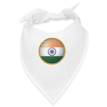 Indien Emblem - Bandana - Weiß - Vorne