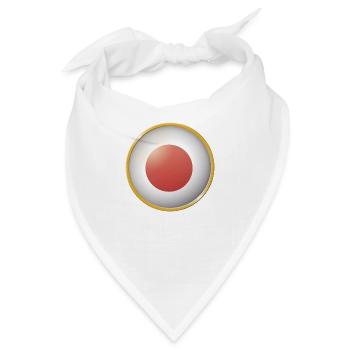 Japan Emblem - Bandana - Weiß - Vorne