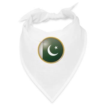 Pakistan Emblem - Bandana - Weiß - Vorne