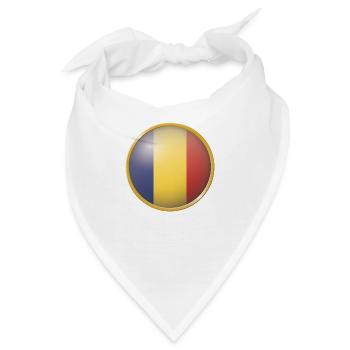 Rumänien Emblem - Bandana - Weiß - Vorne